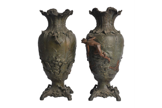 antique bronze vases