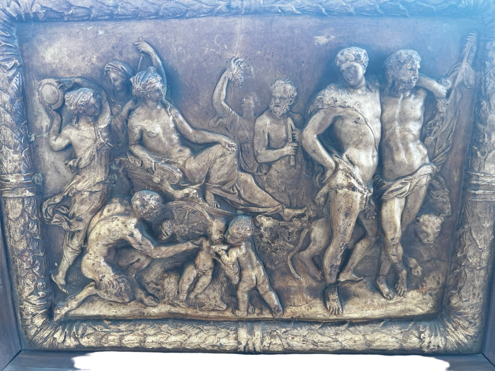 antique terracotta plaque