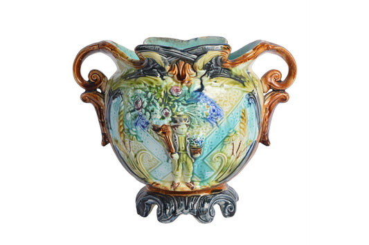 antique majolica pottery